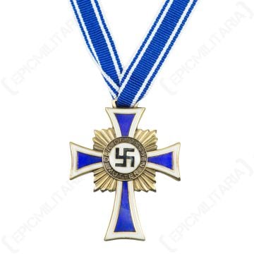 WW2 German 1st Issue Mothers Cross - Bronze with Ribbon