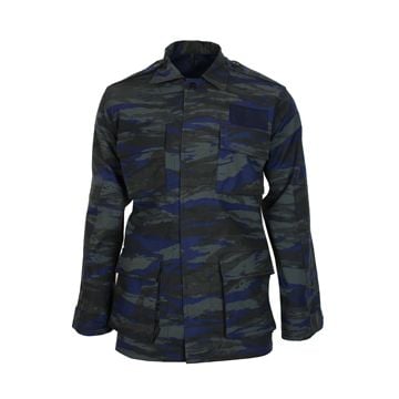 Greek Airforce Blue Lizard Camo Combat Jacket