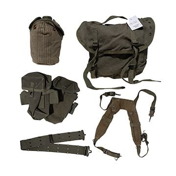 Original Greek Army M56 7-Piece Carrier System Webbing - Grade 1