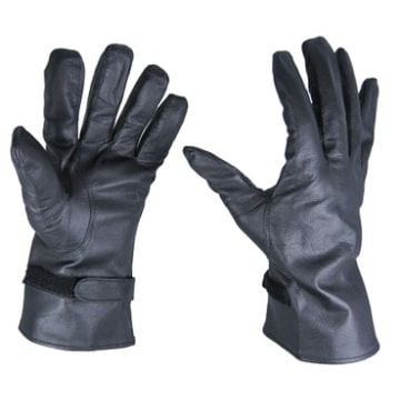 Pair of French Army Black Leather NBC Gloves