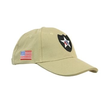 Khaki US 2nd Infantry Baseball Cap thumb