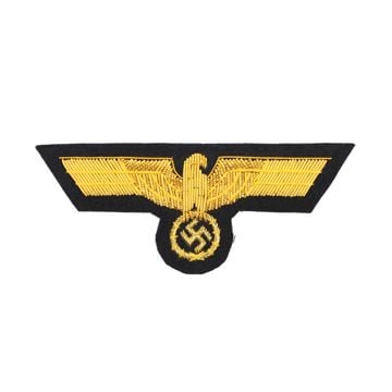WW2 German Kriegsmarine Officers Tunic Chest Eagle - Black Backing