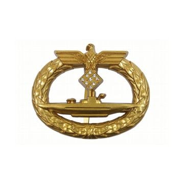 Kriegsmarine U-Boat Badge with Diamonds - Thumbnail