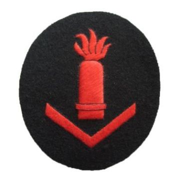 Kriegsmarine Small Vessel Artillery Senior Specialist Trade Badge
