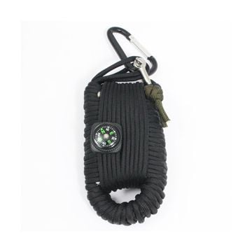 Large Paracord Survival Kit - Black - Thumbnail