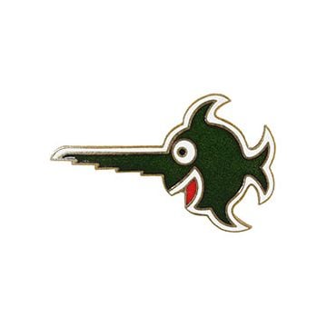Green Laughing Swordfish 9th Flotilla U-Boat Badge Thumbnail