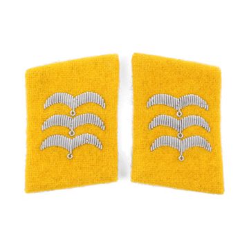 Luftwaffe Flieger Division Feldwebel Collar Tabs - Yellow