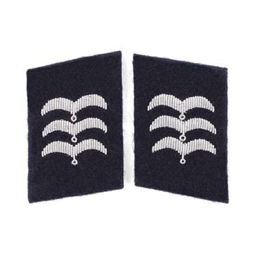 Luftwaffe Medical Division Feldwebel Collar Tabs - Dark Blue