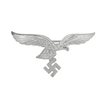 Luftwaffe Metal Breast Eagle - Silver Thumbnail