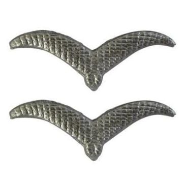 This view shows the Luftwaffe Collar Tab Gulls - Close up