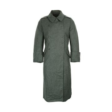 Mil-Tec M40 Field Grey Wool Greatcoat - 48" Chest 