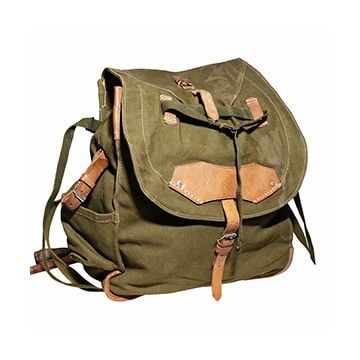 Original Romanian Army Rucksack with Canvas Straps - Olive - Grade 1