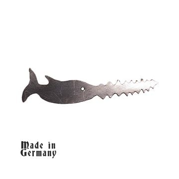 This view shows the front of the U-106 U-boat cap badge. It depicts a swordfish. -TN