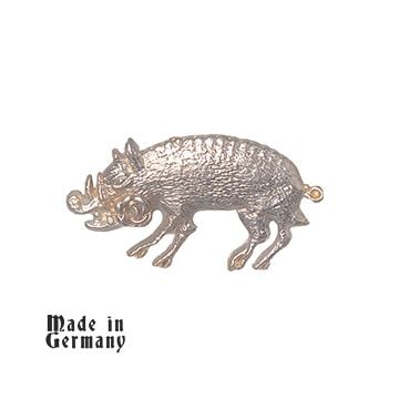 WW2 German U-Boat Flotilla Cap Badge - U-85 Wild Boar with Rose