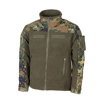 MFH Combat Style Fleece Jacket - Flecktarn