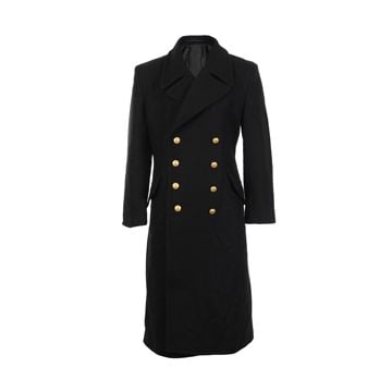 Navy Great Coat - Black Thumbnail