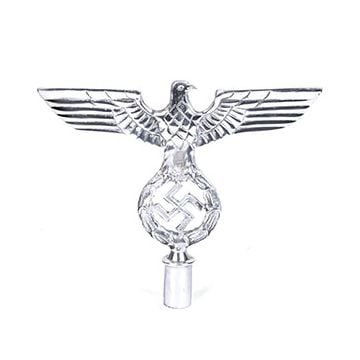 Wehrmacht Eagle Pole Top - Silver Cross