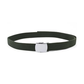 Cotton 30mm Trouser Belt - Olive Green