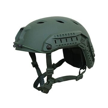 US Paratrooper Helmet with Rail Olive Thumbnail