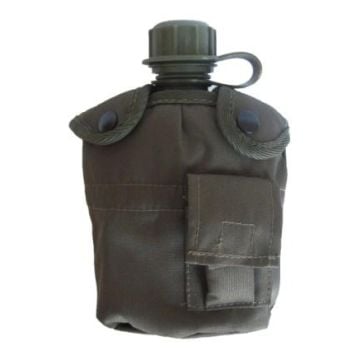 Olive Green Water Bottle With Cup and Cover