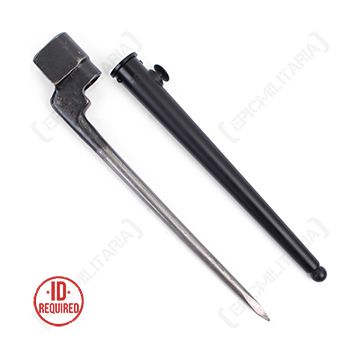 Original British No.4 Spike Bayonet, Scabbard and Frog