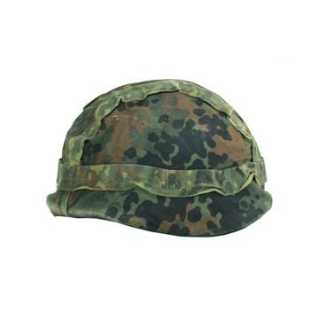 Original German Army Flecktarn Camo Helmet Cover - Snow Reversible - Thumbnail