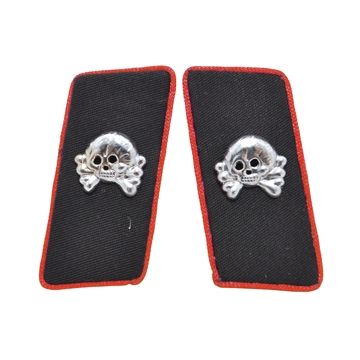 Panzer EM Collar Tabs - Red Piped Thumbnail