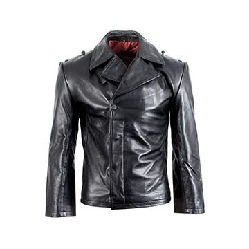 German Black Leather Panzer Wrap Thumbnail