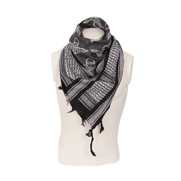 Paratrooper Shemagh Headscarf - White and Black