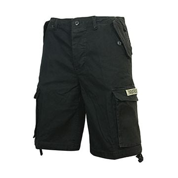 Black Prewash Paratrooper Shorts Thumbnail