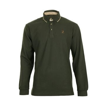 New Style Percussion Long-Sleeve Polo Shirt - Olive