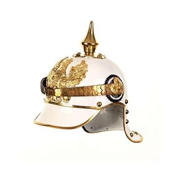WW1 German/Prussian Cuirassier Pickelhaube - White Thumbnail