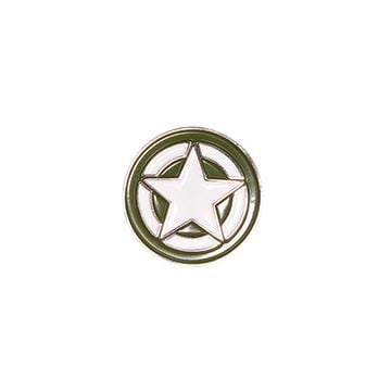WW2 US Star Pin Badge 2cm