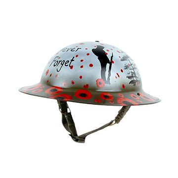 Commemorative British Brodie Helmet - Never Forget