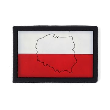 PVC Hook & Loop Flag Patch - Poland