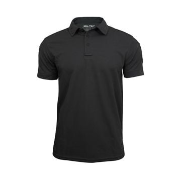 Quickdry Black Polo Shirt - Thumbnail