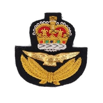 RAF Peak Cap Badge - Queens Crown Thumbnail