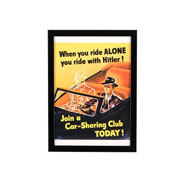 WW2 American Join a Car-Sharing Club Today Framed Print