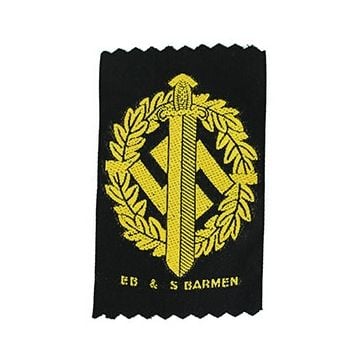 WW2 German SA Sports Bevo Gold Badge Thumbnail