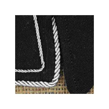 Silver Collar Tab Braid - Thin