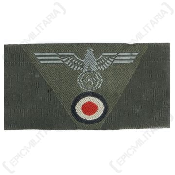 WW2 German Army Eagle Cockade Trapezoid BEVO Dark Green