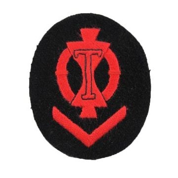 Kriegsmarine Torpedo Senior Specialist Trade Badge - blue backing
