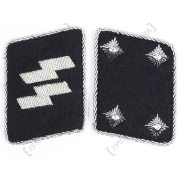 WW2 German Waffen-SS Sturmbannfuhrer Collar Tabs
