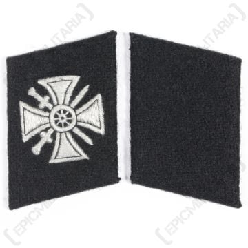 WW2 GermanCross Over Swords Kaminski Collar Tabs