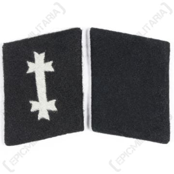 WW2 German Eastern Cross Weiss Ruthenien Collar Tabs