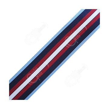 This view shows the WW2 British Arctic Star Medal Ribbon from above. thumbnail.
