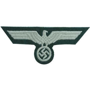 Early War EM Heer Tunic Eagle - Dark Green Backing