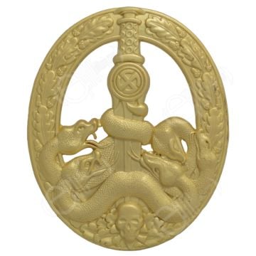 WW2 German Anti-Partisan Badge Gold