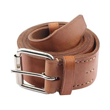 WW2 Russian Cavalry Leather Belt - Brown by Schusters