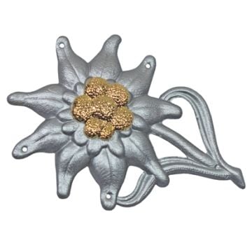 WW2 Metal Edelweiss Cap Badge